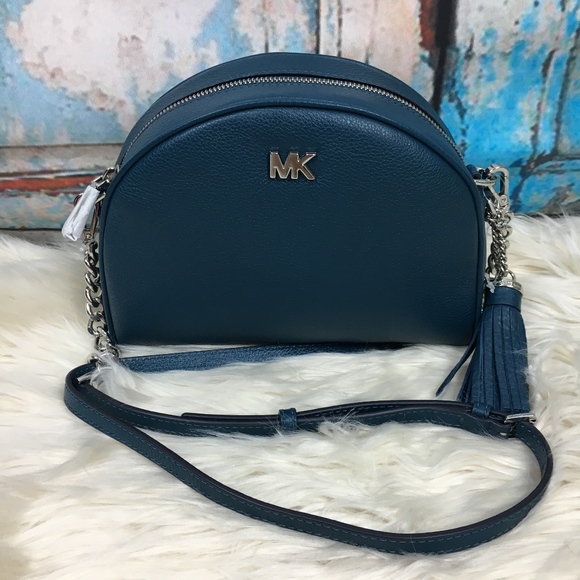 michael kors quilted half moon crossbody